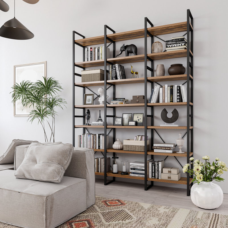 17 tablettes à 7 niveaux en bois antique