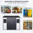 8 x 6 ft Resin Outdoor Storage Shed Waterproof Shed with Floor & Two Windows & Lockable Door, Tool Shed for Garden, Patio, Backyard,Grey White-118167044
