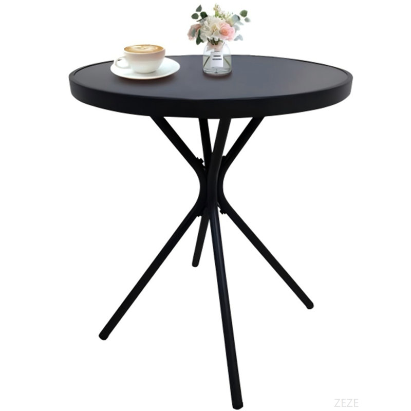 Table d'appoint en verre trempé - capacité de 250 lb, résistante aux intempéries pour balcon, jardin, terrasse