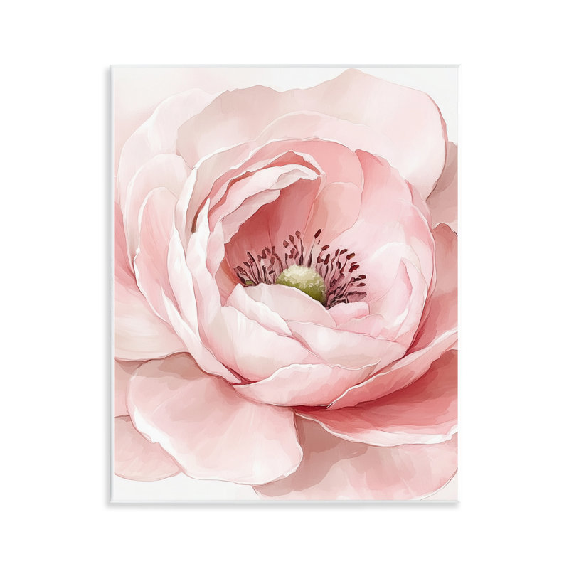 Plaque murale «Fresh Rosy Close Up Petals», design par Christine Simpson Art