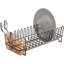 Plateau de drain en bronze pratique avec trop grande capacité, pouvant contenir jusqu'à 12 assiettes et vaisselle assortie.
