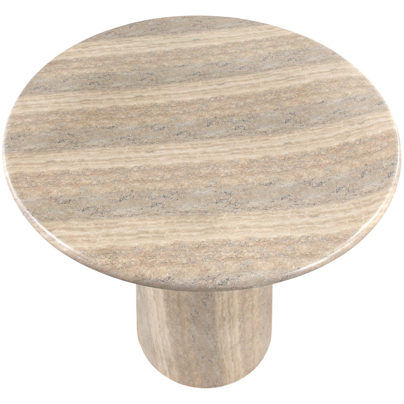 Table de bar Coserza, H 42 po x L 42 po x l 42 po, Travertin