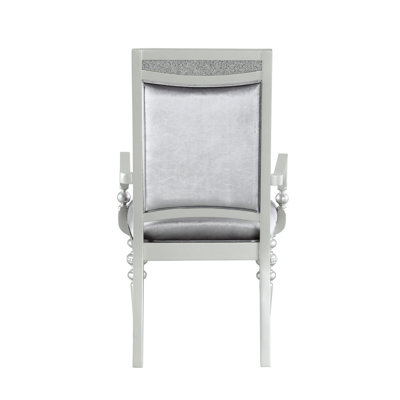 De 2 fauteuils gris et platine - Esthétique envoûtante + fauteuils (2) rembourrés de mousse pour une assise confortable