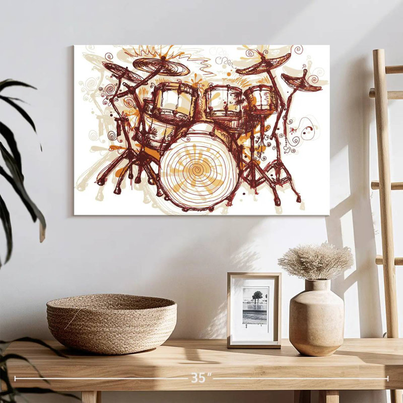 Abarca Splashing Drums, 16" H x 24" W