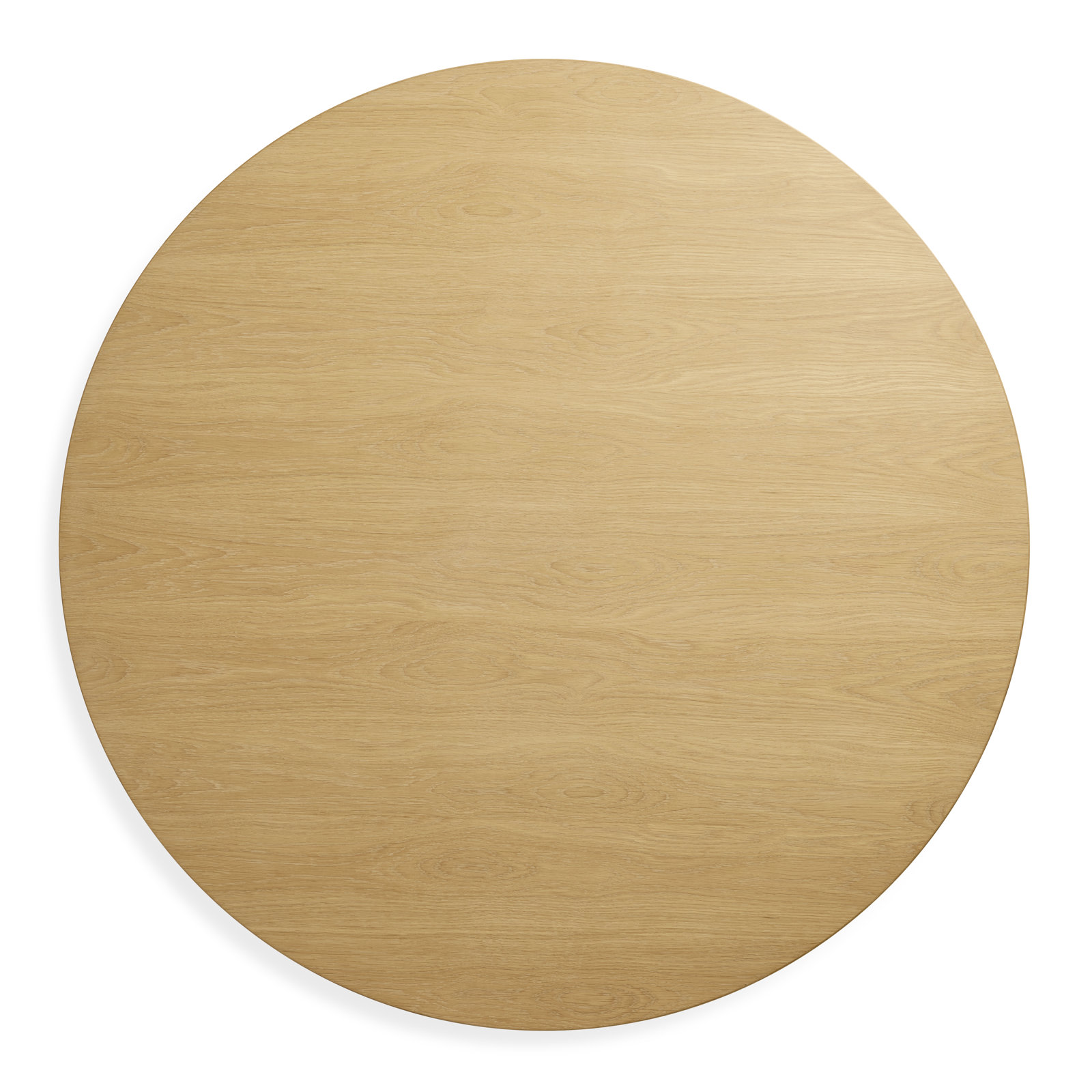 4 Quarter Round Dining Table, White Oak, 60" W x 60" L