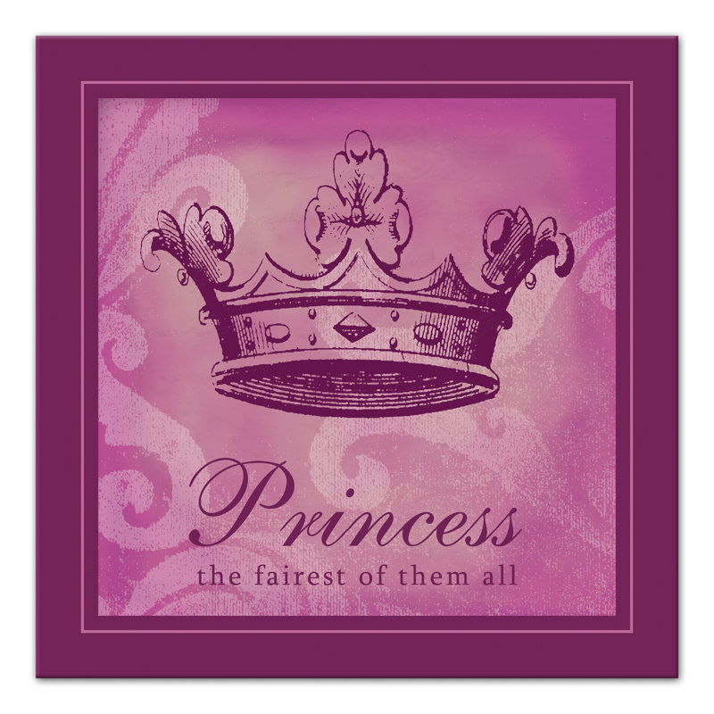 The Fairest Princess Print On Canvas; B4A6B832CE474BD59F9A1AE59E876AD9 Square, 16" H x 16" W x 1.25" D