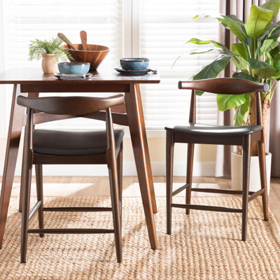 Ensemble de 2 tabourets de comptoir Baxton Studio Eira