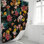 Rideau de douche simple Floral
