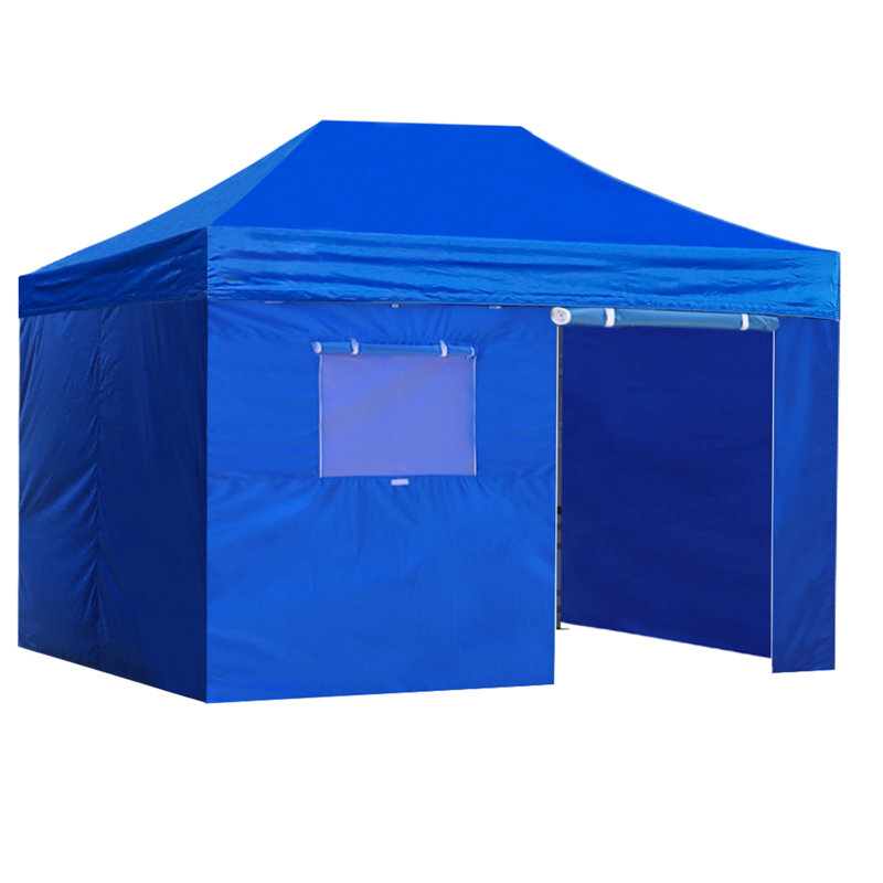 Amber-Lee 96'' W x 180'' D Steel Pop-Up Canopy, Grass Green, 10ft x 15ft