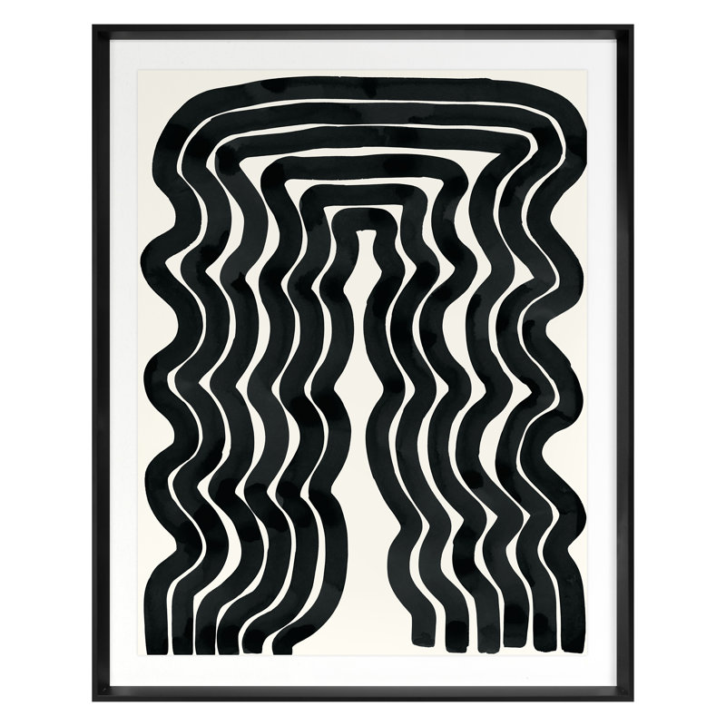 Rapunzel Print by Kate Roebuck, Black, 44" H x 34" W