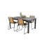 Akuji 4 - Person Acacia Extendable Rectangular Patio Dining Set