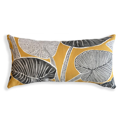 Floral Cotton Blend Reversible Pillow Cover