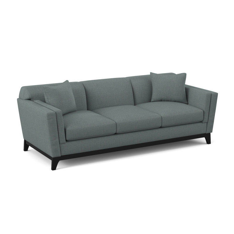 Zabriel Upholstered 92'' Sofa, Heavenly Robins Egg Chenille