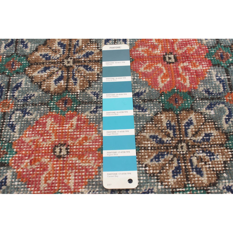 Tapis unique en laine noué à la main nouvel âge 3 pi 5 po x 6 pi 7 po Leoine
