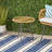 Orlando Outdoor Glass Top Faux Rattan Side Table,Tempered Glass Top End Table For Balcony Porch Deck-83605736
