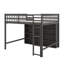 Lit mezzanine double avec tablettes-119971427