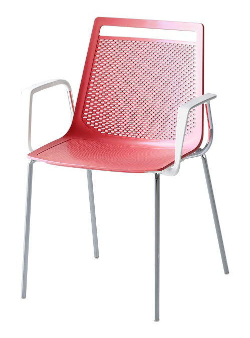 Chaise d'invité Akami, rouge