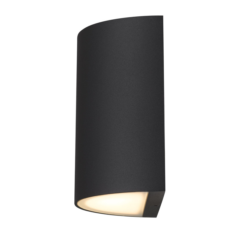 Applique murale DEL de style contemporain sable, Noir