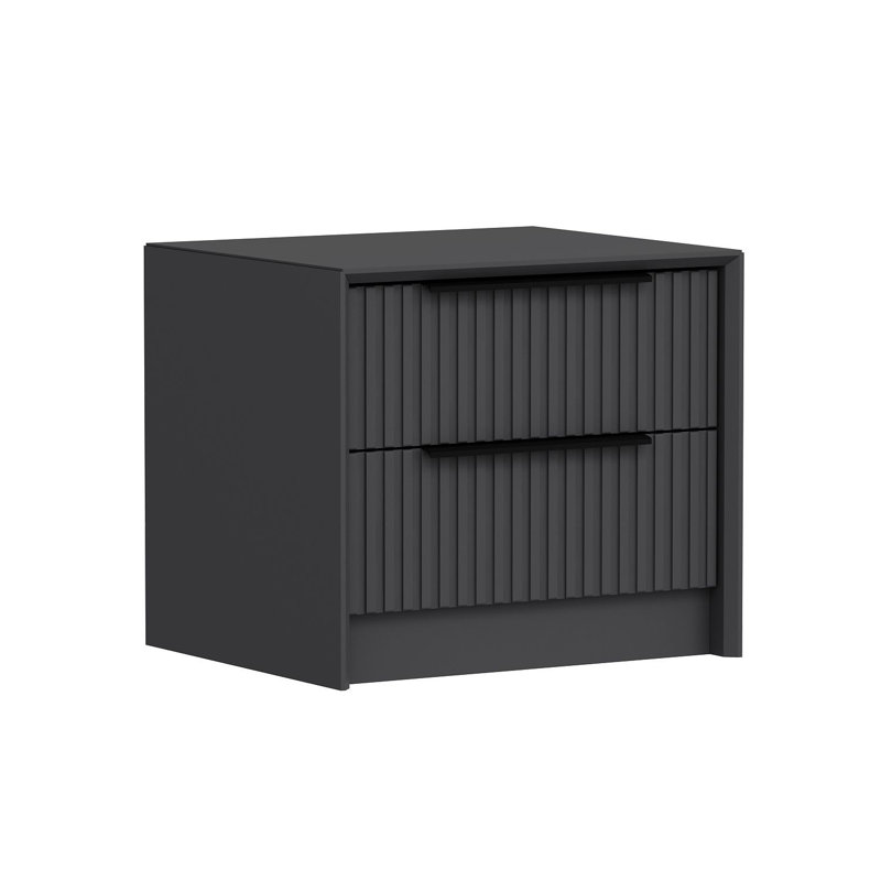 Table de chevet avec de nombreuses tablettes Wesa, 20,9 po x 17,7 po x 17,7 po | 100% panneau de particules enduit de mélamine, épaisseur: 0,7 pouce | Conception géométrique élégante, parfaite pour le rangement et le décor de la chambre à coucher,