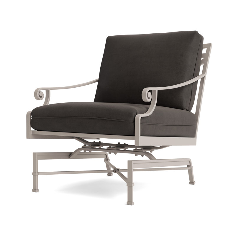 Venetian Outdoor Lounge Chair, Fusion Charcoal, Dove Smooth