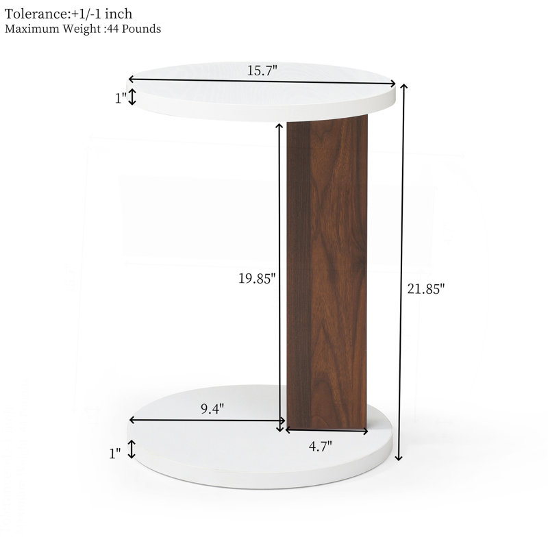 C-Shaped End Table