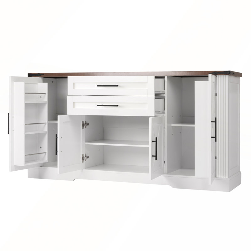 Armoire de rangement Farmhouse, Blanc