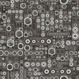 Grunge Metallic Geometric Speakers Effect 33' L x 21" W Wallpaper Roll