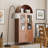 Metal Display Cabinet With Glass Doors And Adjustable Shelves, Modern Freestanding Arched Cabinet, Antique Cabinets, Porcelain Cabinets, Bookshelves,assembly Required-671353644