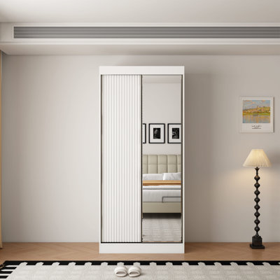 2 Door Manufactured Wood Wardrobe