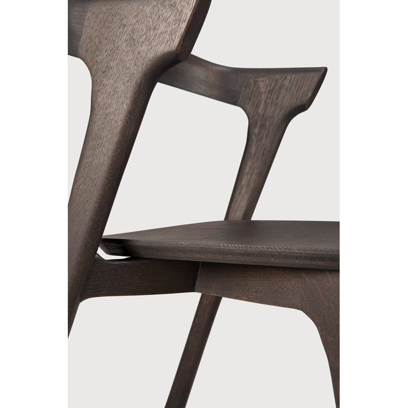 Bok Solid Wood Dining Chair, Oak Brown