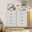 Commode 5 tiroirs 48 po pour chambre à coucher, commode moderne avec rangement profond 48 po-1467800345