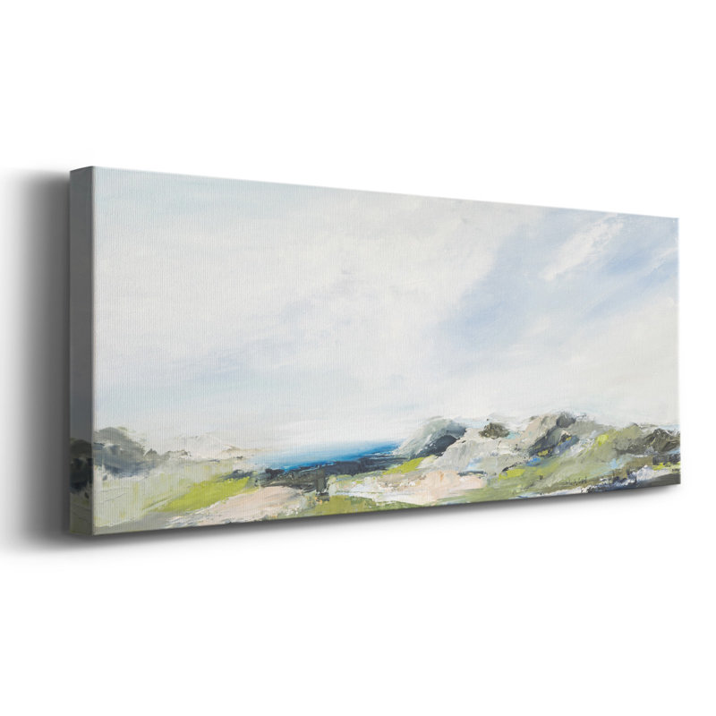 La terre chante sur toile, H 20 po x l 50 po x P 1,5 po