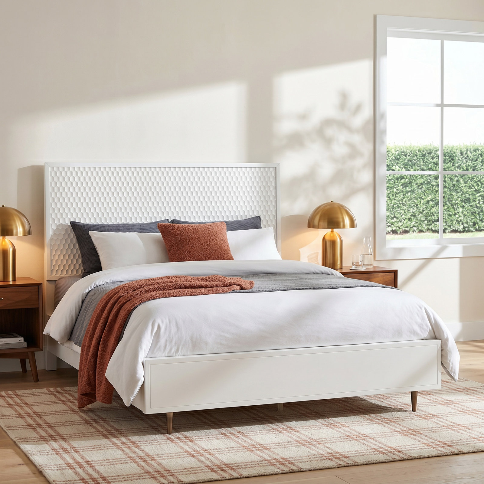 Capra Mahogany Bed, Queen