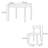 Simple Brown Solid Wood Square Dining Table Sets