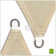 ColorTree Customizable Right Triangle Sun Shade Sail - Durable & UV-Resistant