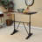 Ferryhill Solid Wood Top Metal Base Dining Table