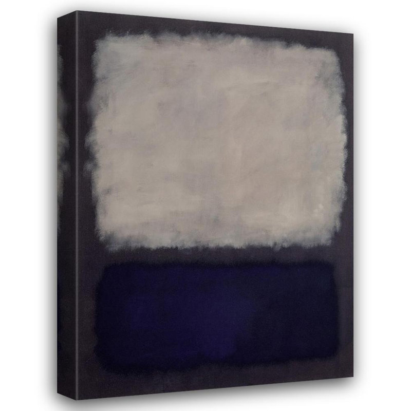 Bleu et gris, 1960, H 39 po x l 28 po