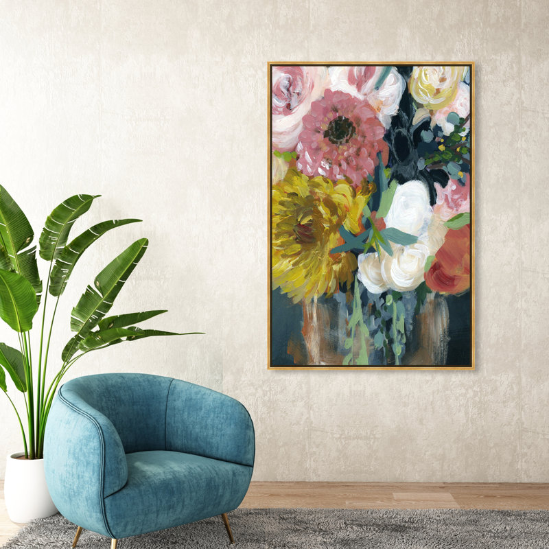 Floral et botanique, printemps, aimer les grandes fleurs - Reproduction d'art sur toile, H 54 po x l 36 po x P 1,5 po