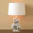 Scalamandre 31" White/Green Table Lamp