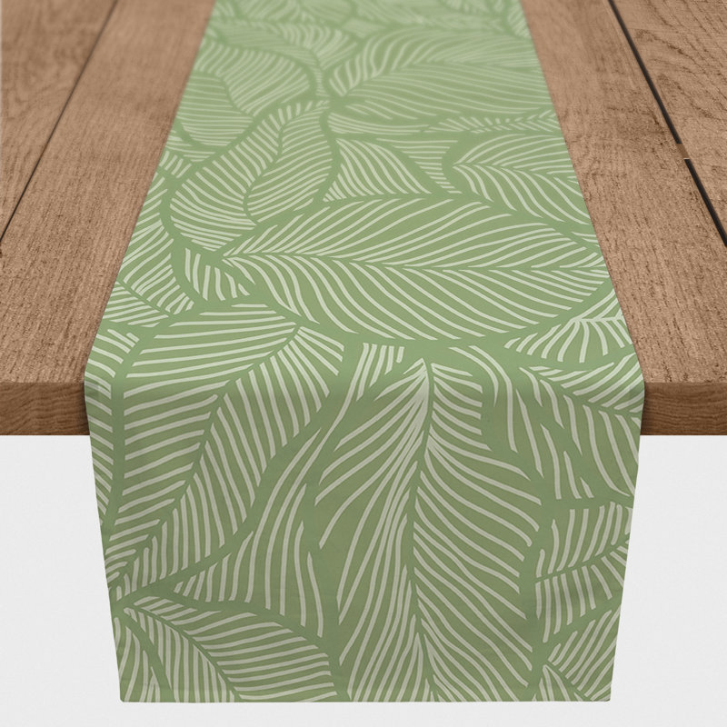 Linge de table Benna, 90 po x 16 po, Vert clair