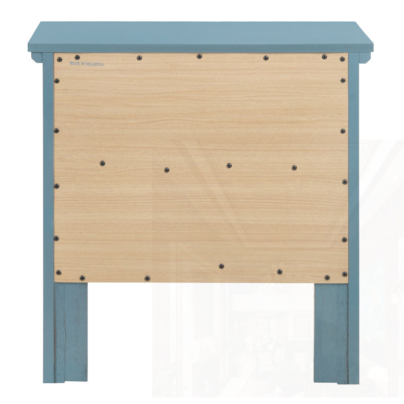 Table de chevet avec tiroirs Teal Elegance