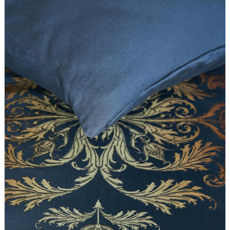Kurtis Damask Duvet Cover Set with Pillowcases, 135 x 200cm Duvet Cover + 1 Pillowcase