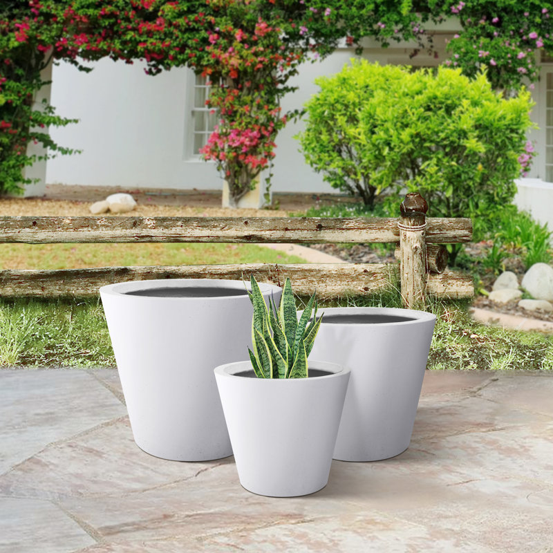 Pot de fleurs Waitman, Blanc pur