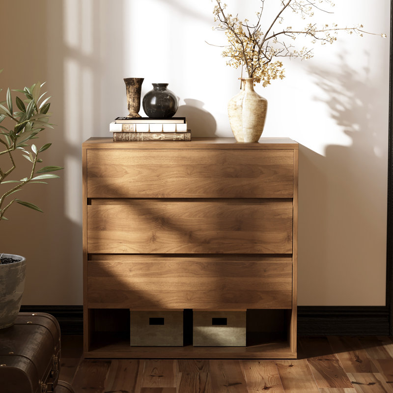 Commode 3 tiroirs 29,52 pouces avec commode à 3 tiroirs