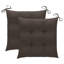 Chaise de patio en teck avec coussins West Boylston-102360942