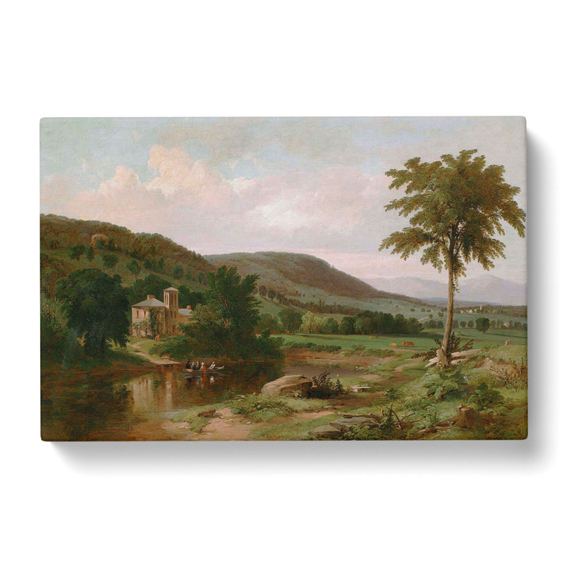 Summer Idyll by Thomas Cole - Wrapped Canvas Painting, 35cm H x 50cm W x 3cm D