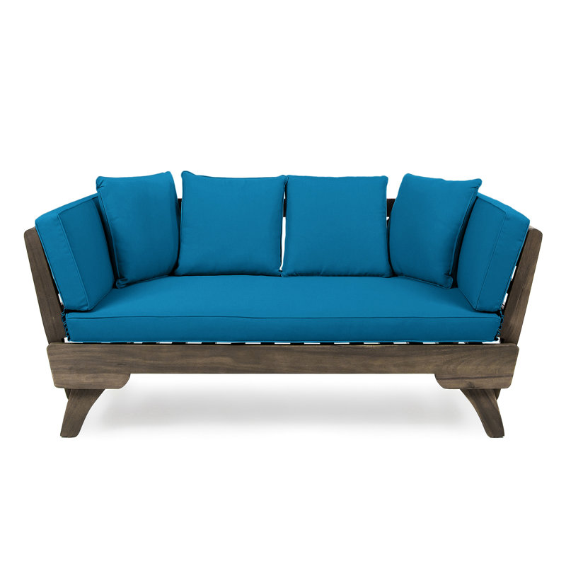 Lit de jour confortable pour l'extérieur avec table d'appoint - pratique pour votre confort