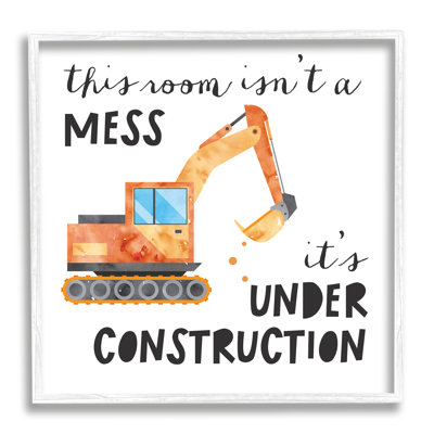 " This Room Is Under Construction Kids' Room Sign " by Jennifer McCully