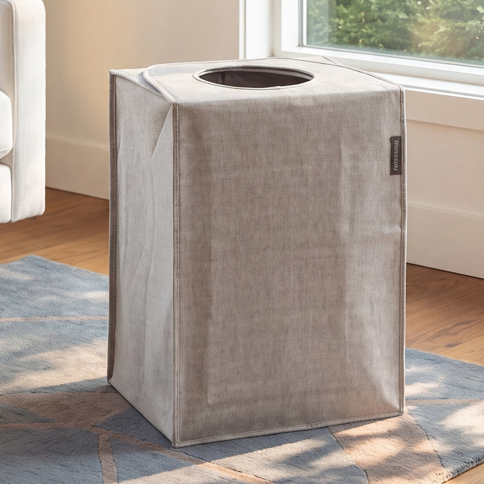 Brabantia 14.5 Gallon Foldable Laundry Hamper, Gray
