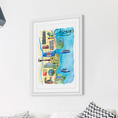 Famous Chicago  Painting Print